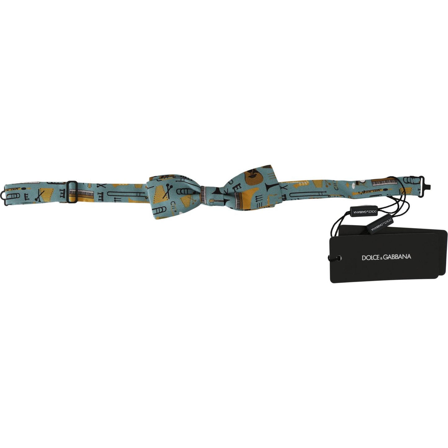 Dolce & Gabbana Mint Green Jazz Club Adjustable Neck Papillon Bow Tie FT1015