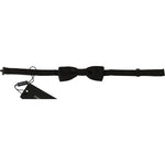 Dolce & Gabbana Black Polka Dots Silk Adjustable Neck Papillon Men Bow Tie FT1037
