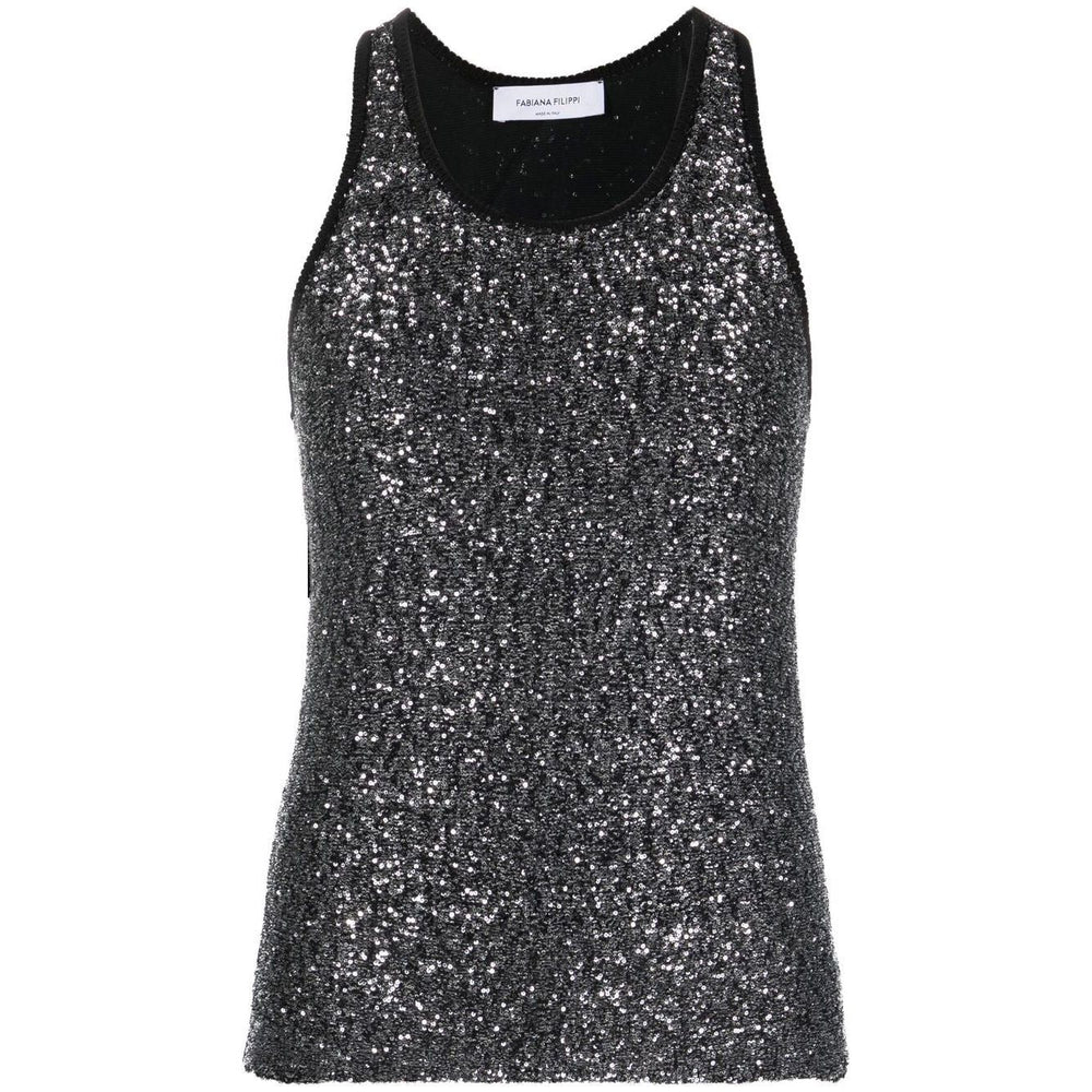 Fabiana Filippi Top Black MADC01W025E011VR2
