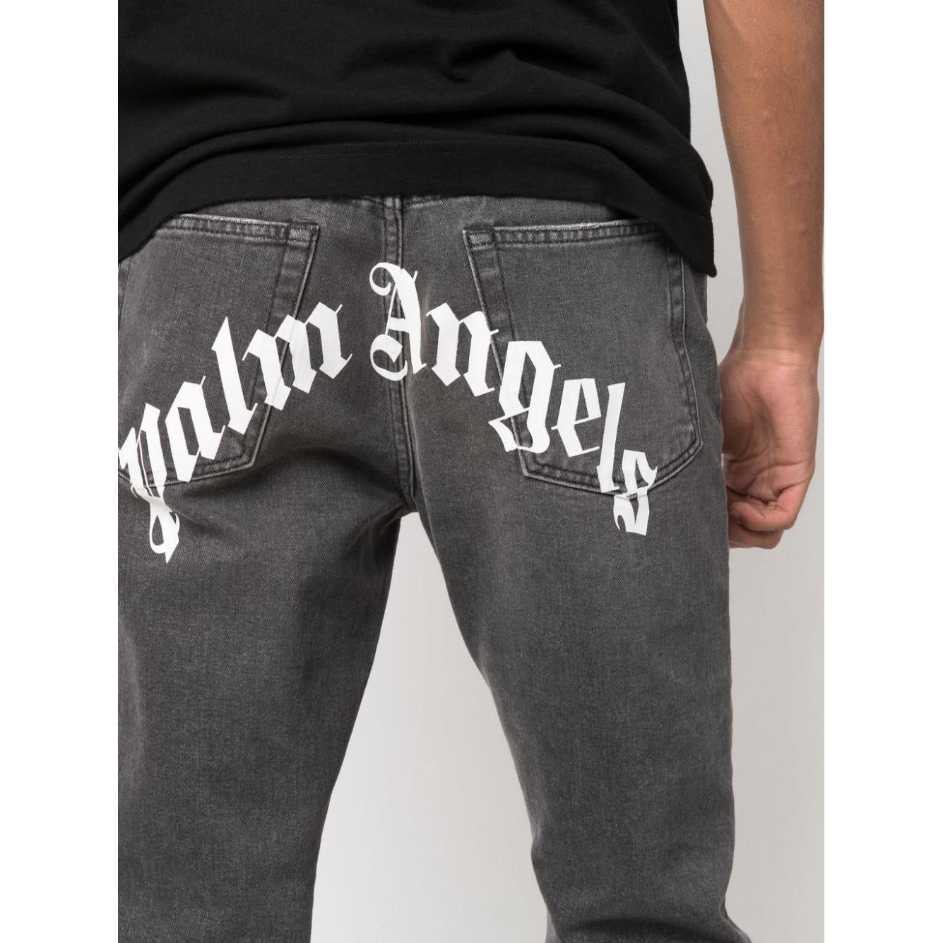 Palm Angels Jeans Black PMYA012C99DEN0011001