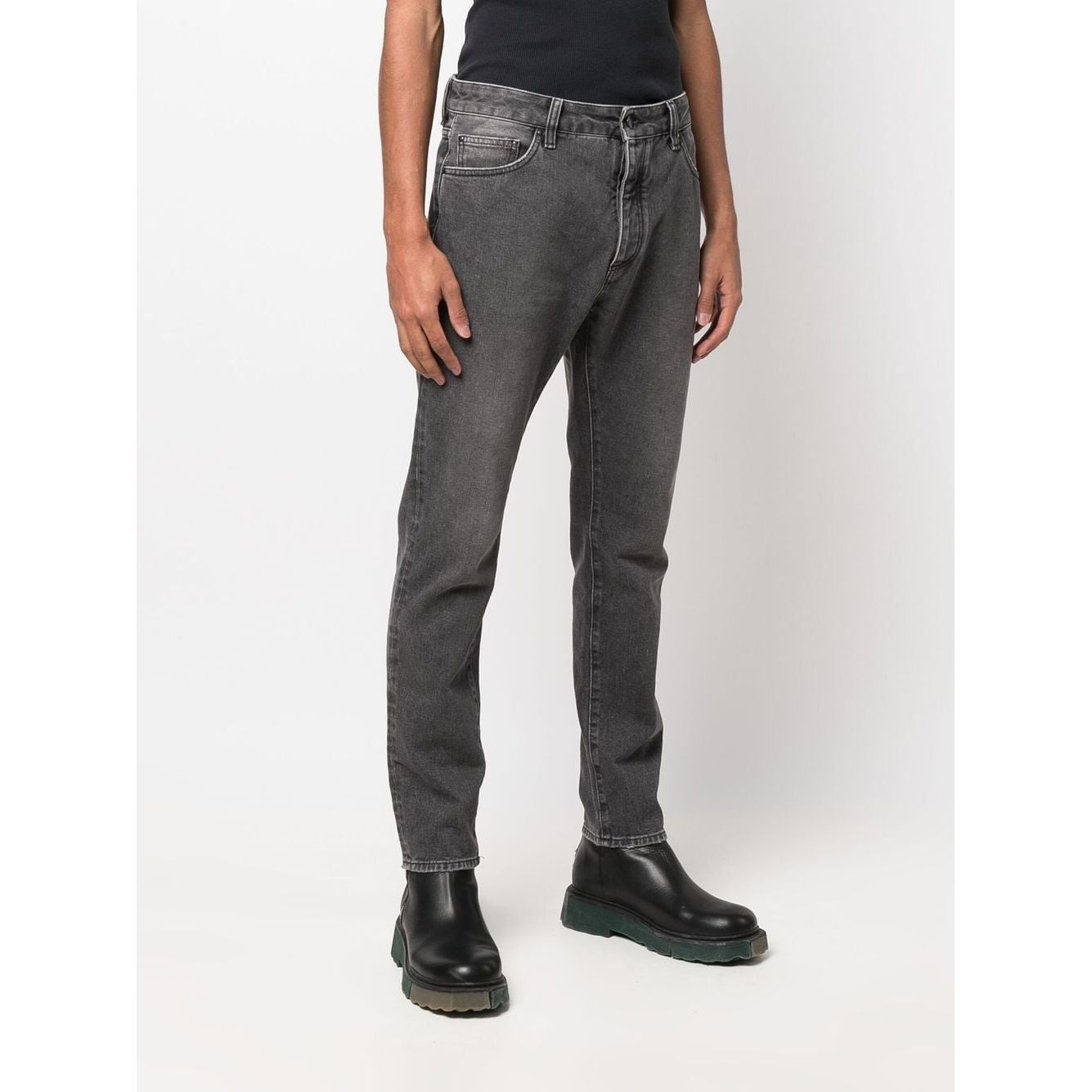 Palm Angels Jeans Black PMYA012C99DEN0011001
