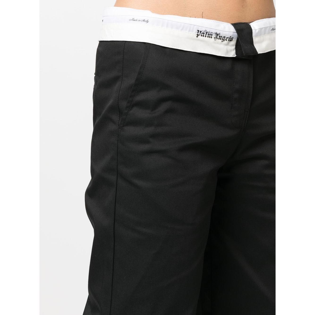 Palm Angels Trousers Black PWCA105S23FAB0011001