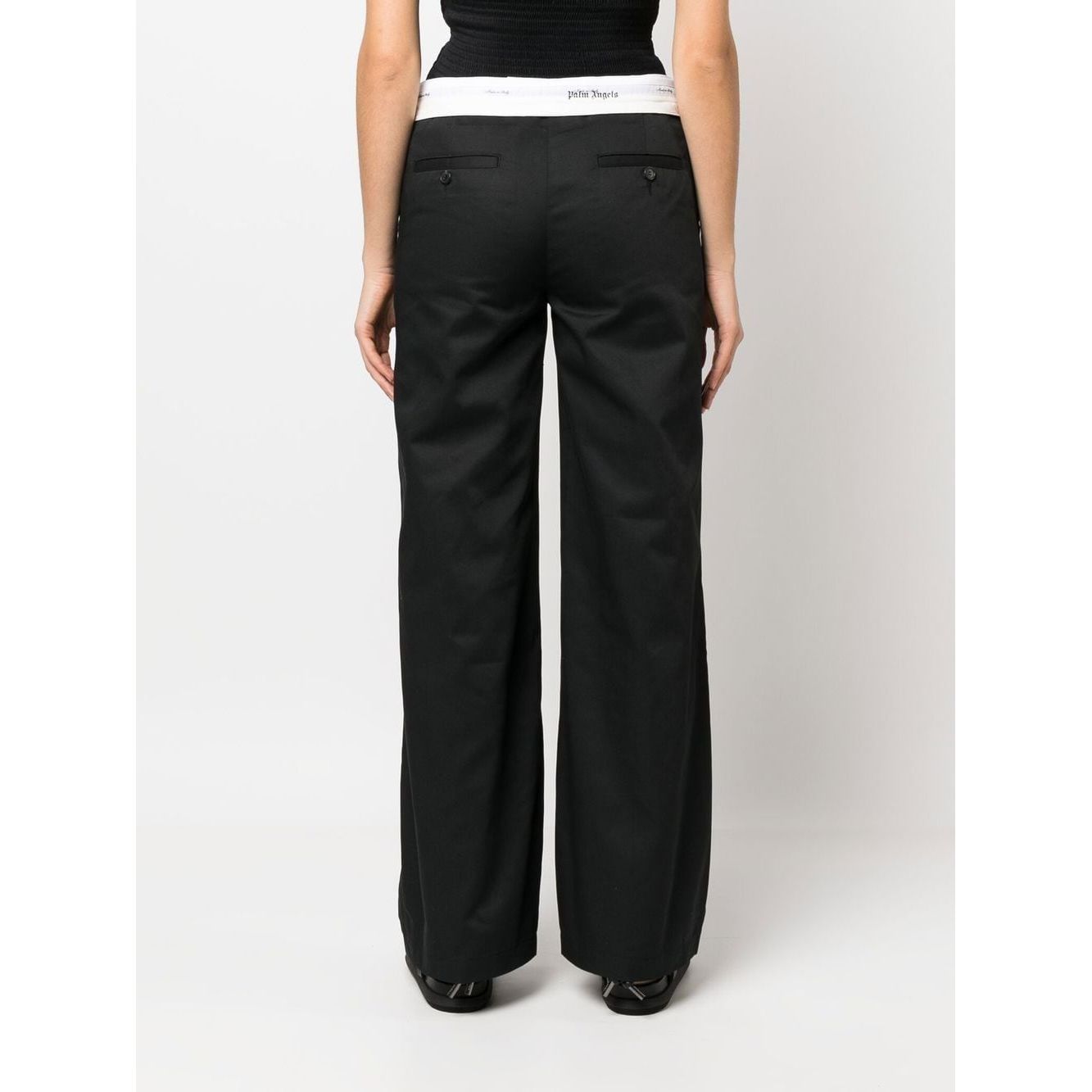 Palm Angels Trousers Black PWCA105S23FAB0011001