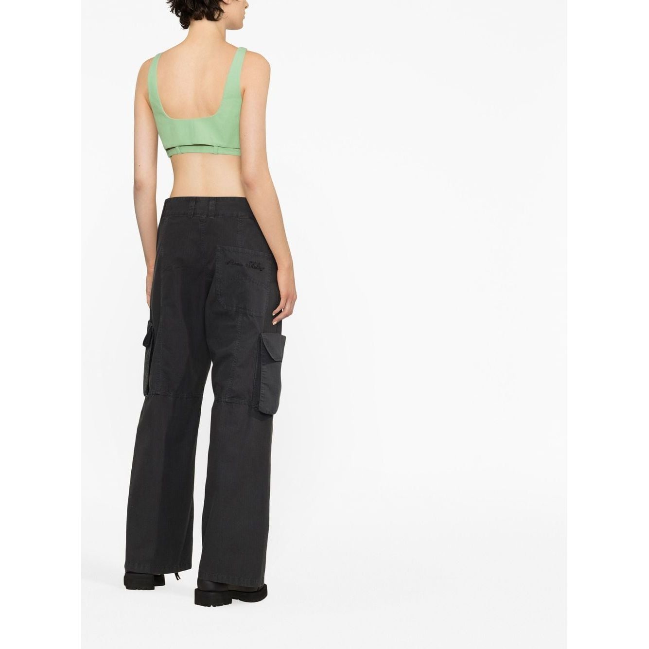 Ganni cropped tank top F7596484
