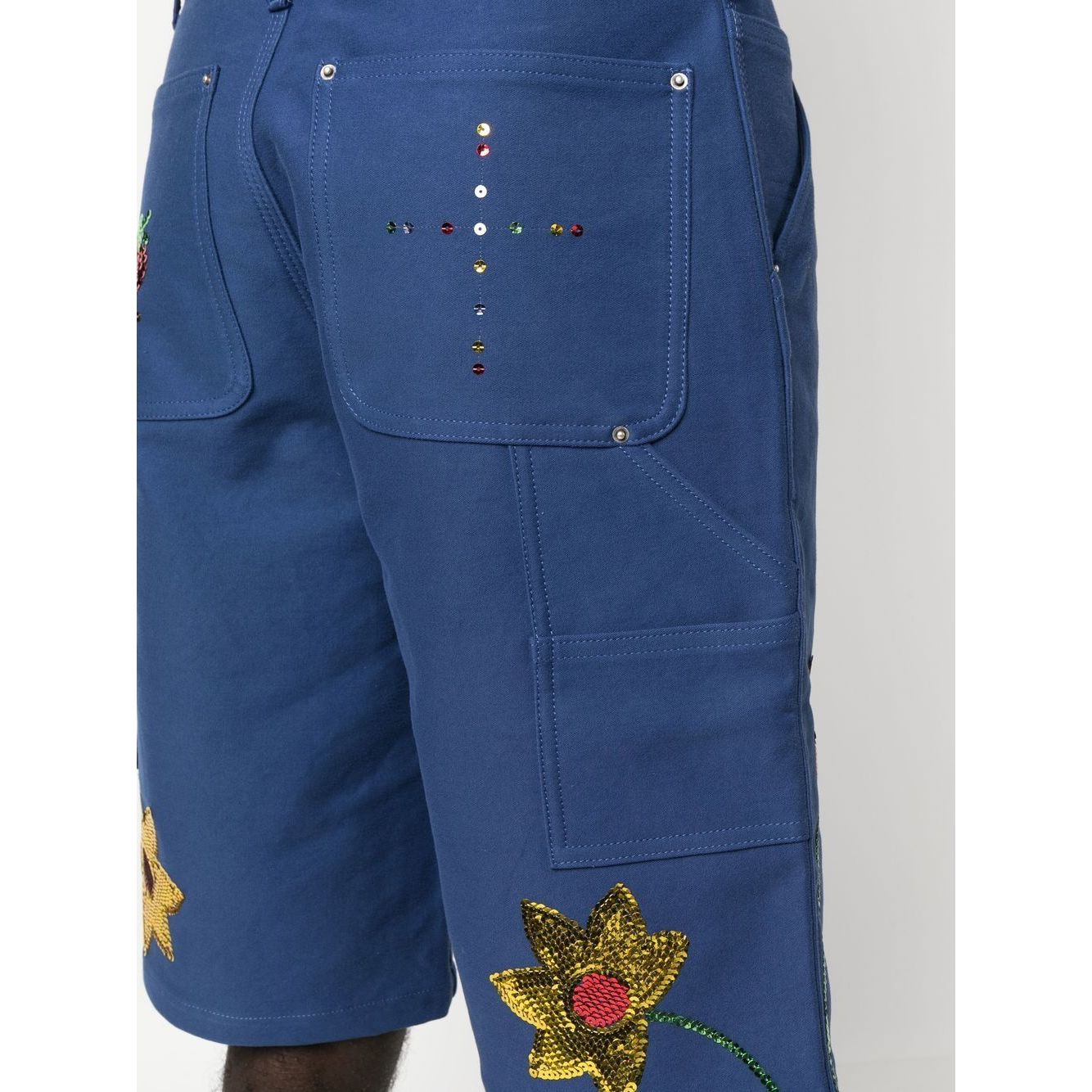 SKY HIGH FARM WORKWEAR Shorts Blue Short trousers