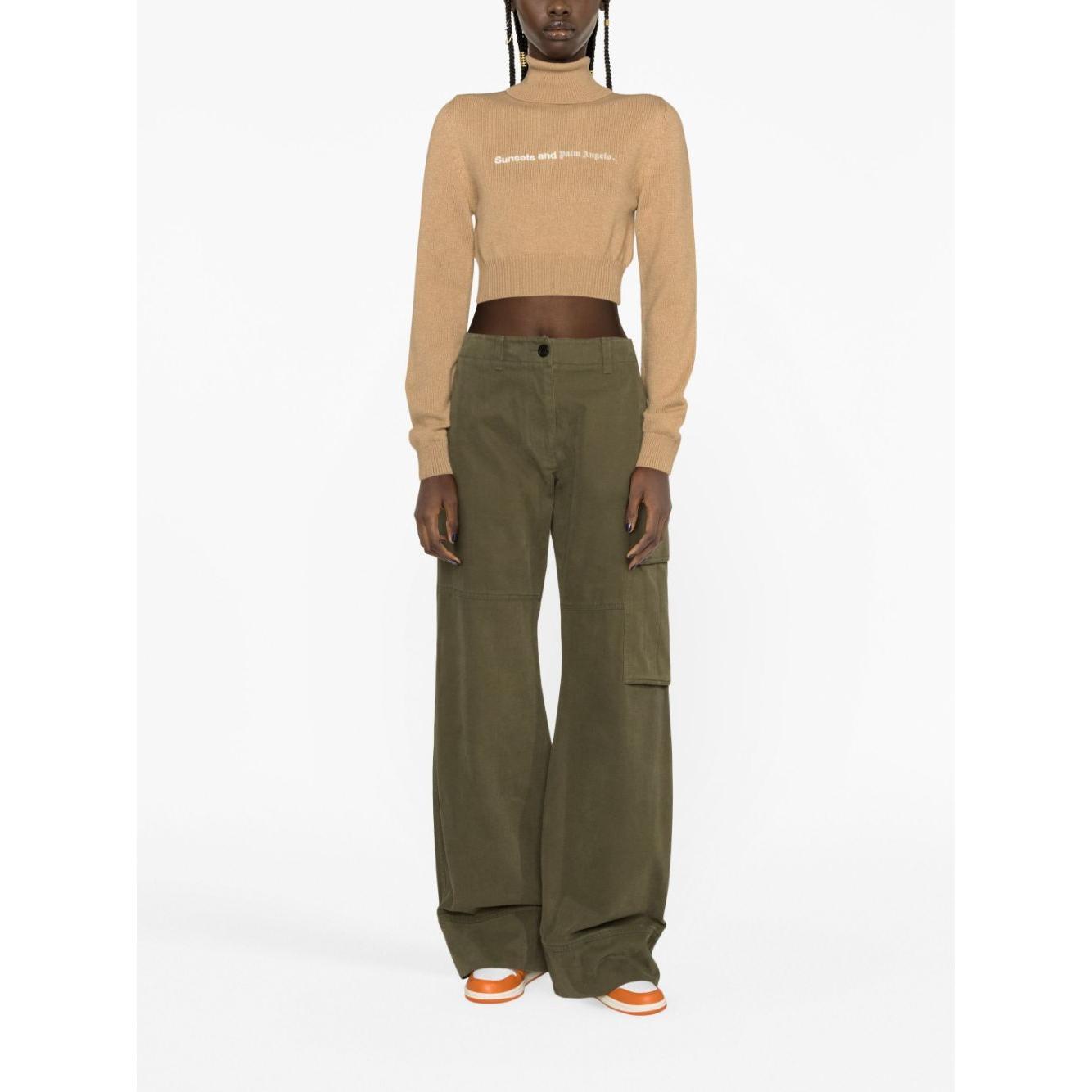 Palm Angels Sweaters Camel PWHF024F23KNI0016210