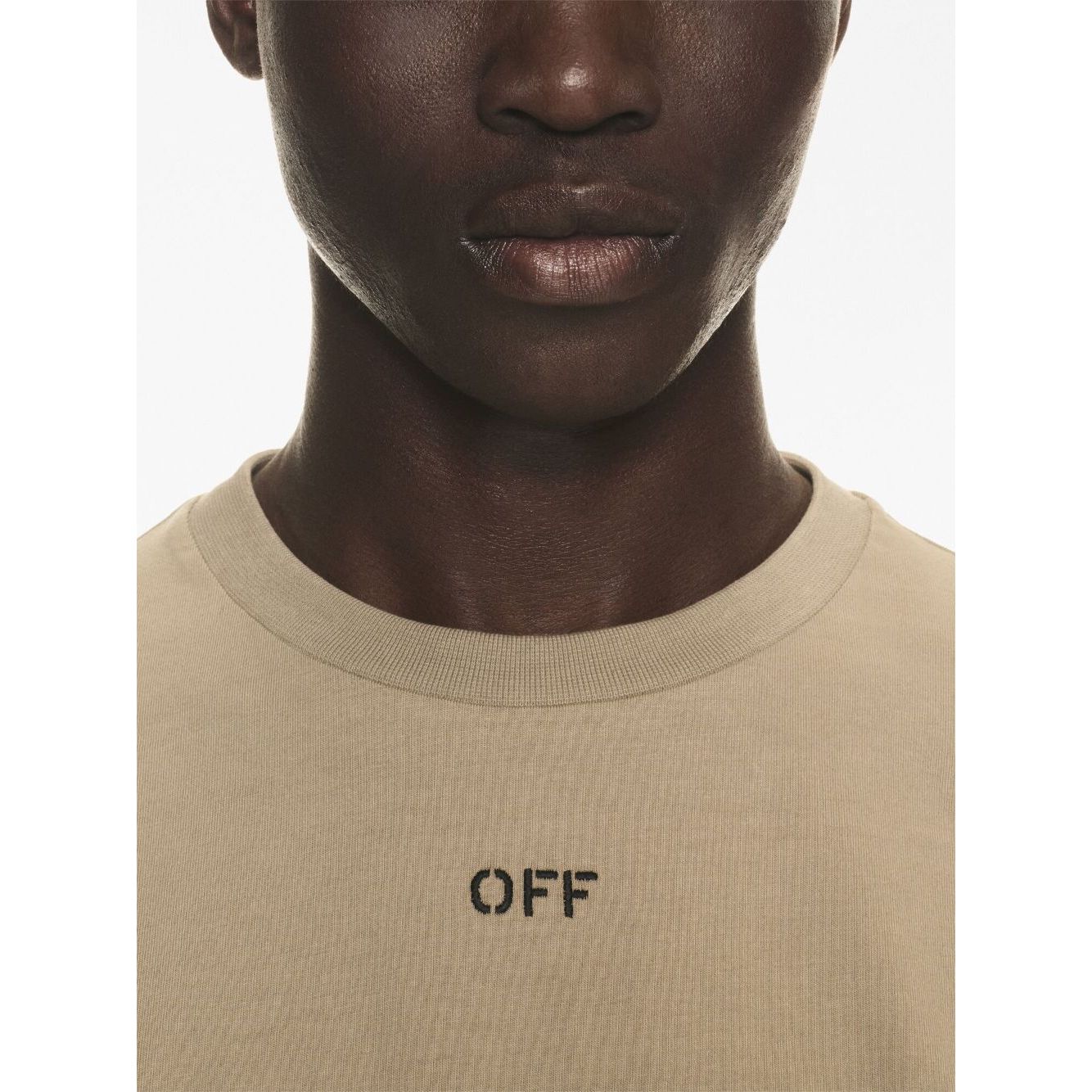 Off White Logo cotton t-shirt Topwear
