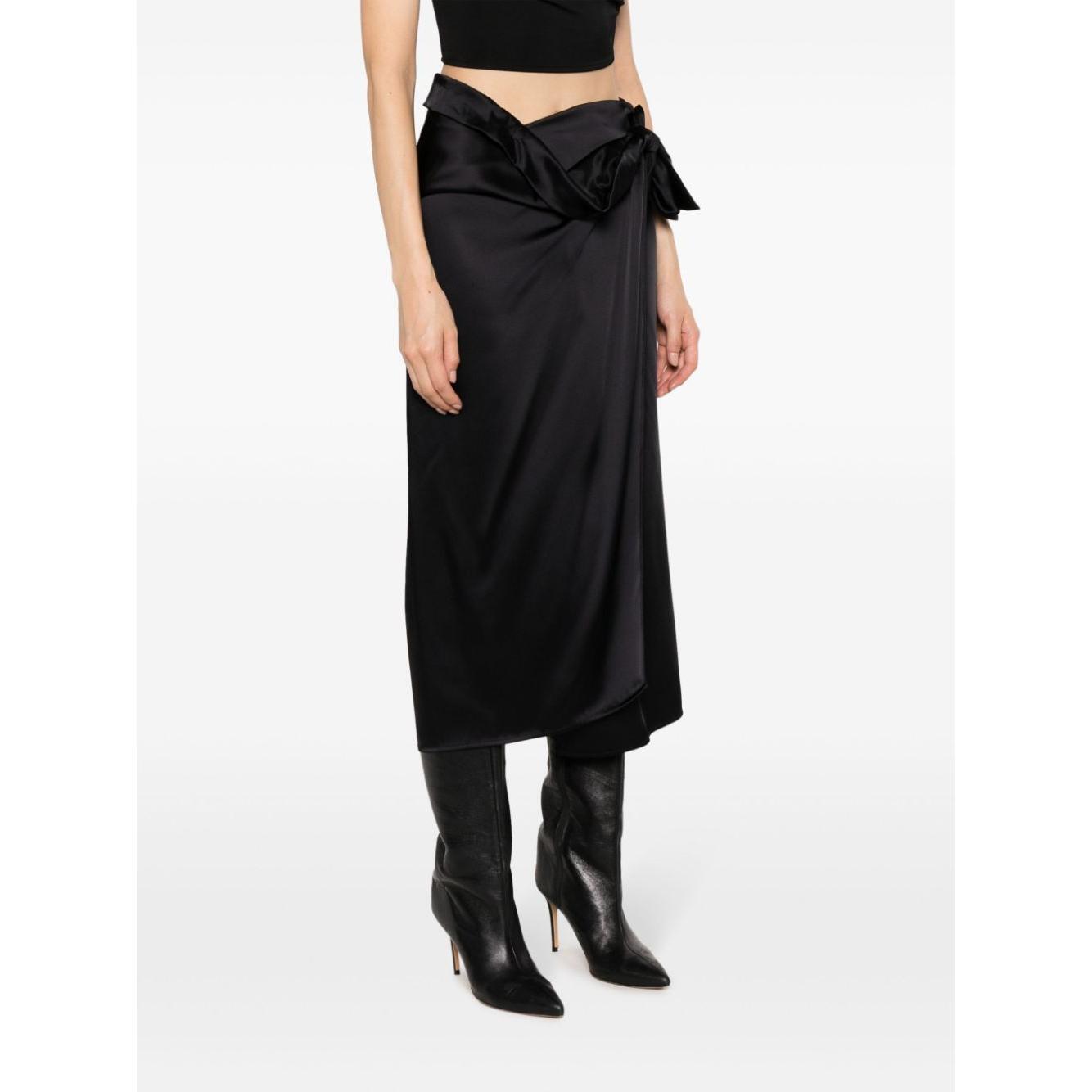 Erika Cavallini Semi-Couture Skirts Black E3WS04LORYANY69