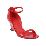 Ferragamo leather wedge sandals with open toe 01G484766346003