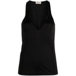Saint Laurent plunging satin tank top 770861Y7F981000