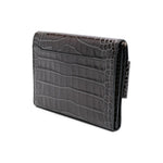 Boyy Buckle travel case croco embossed leather clutch bag BUCKLETRAVELCASECROCEMBOSSEDCS/CSDBLACK