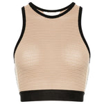 Palm Angels Top Beige PWHT001S24KNI0016410