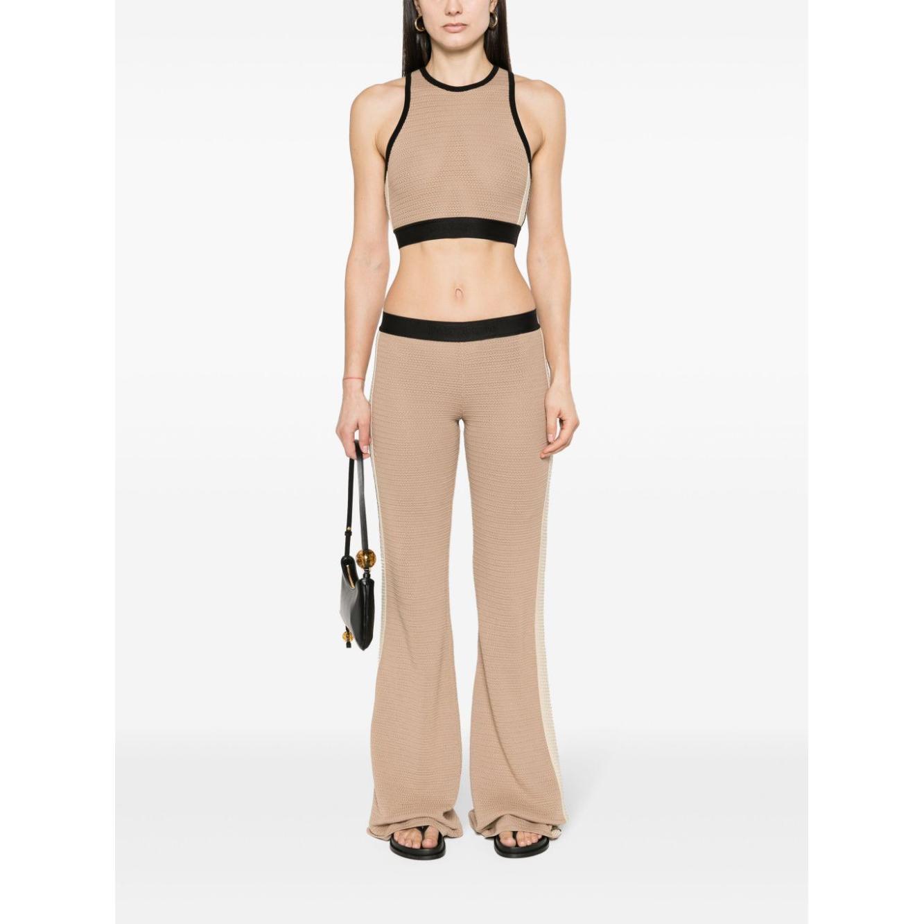 Palm Angels Top Beige PWHT001S24KNI0016410