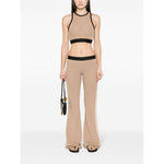 Palm Angels Top Beige PWHT001S24KNI0016410