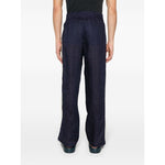 Palm Angels Trousers Blue PMCJ021S24FAB0034603
