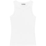 Ganni Cotton Rib Tank Top T3897151-P24