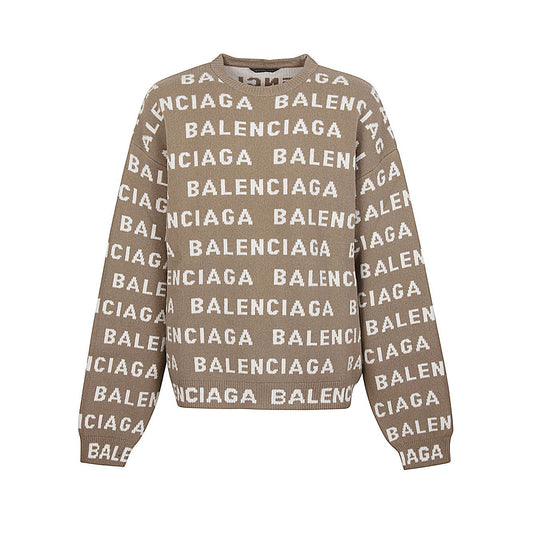 Balenciaga Intarsia Logo Sweater Topwear