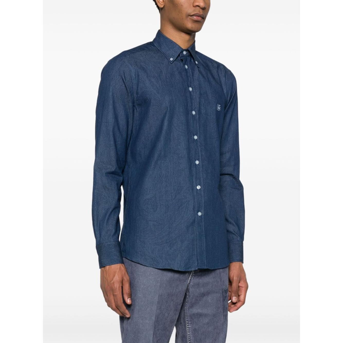 Etro Shirts Blue MRIB000499SA531X0883