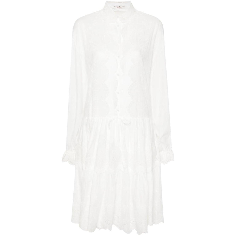 Ermanno Scervino Embroidered shirt dress D442Q339HBY14800