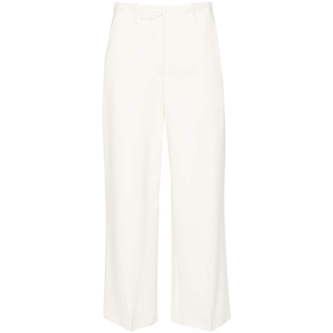 Erika Cavallini Semi-Couture Trousers White P4SR03A20