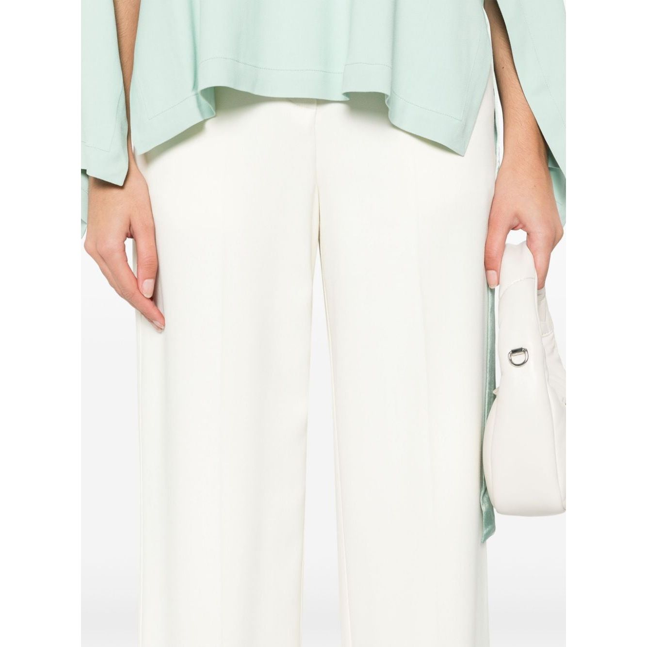 Erika Cavallini Semi-Couture Trousers White P4SR03A20