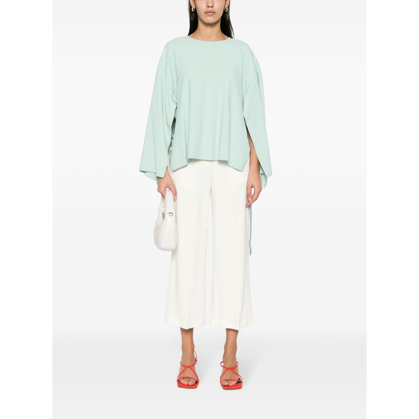 Erika Cavallini Semi-Couture Trousers White P4SR03A20