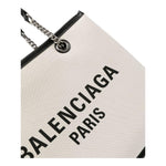 Balenciaga Logo Print Canvas Tote Bag 7599732AAOK9260