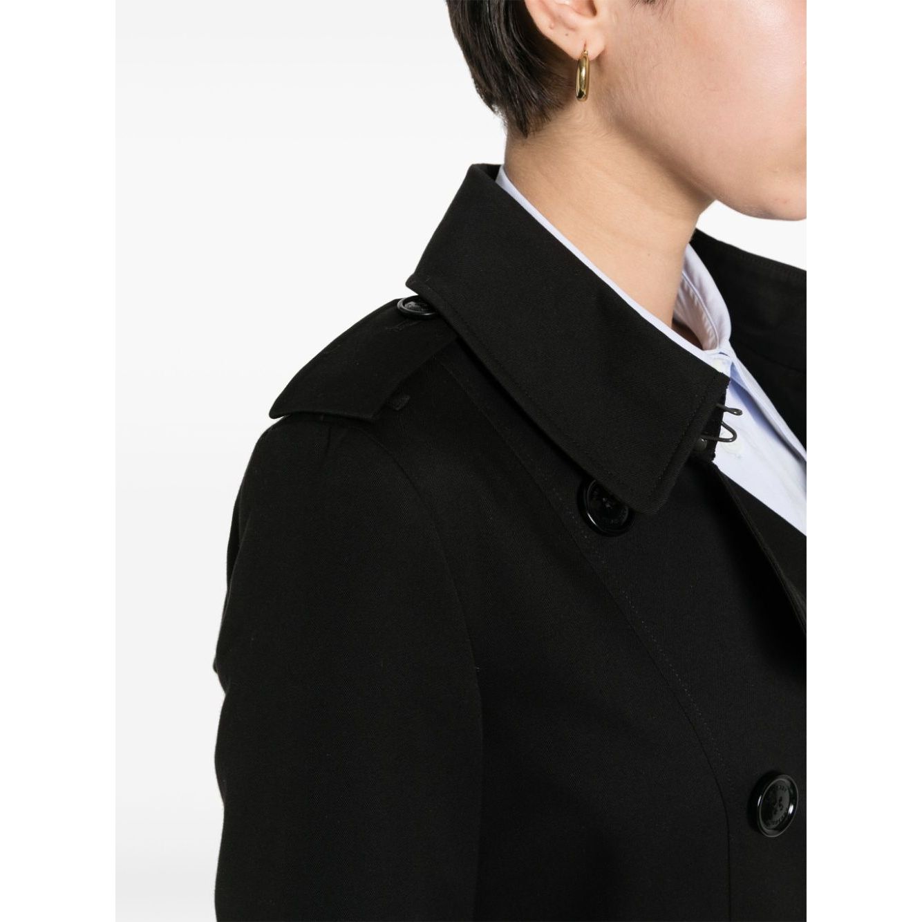 Burberry gabardine-weave trench coat Coats