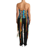 Dolce & Gabbana Multicolor Strings Bustier Polyester Corset Top TSH3405-36