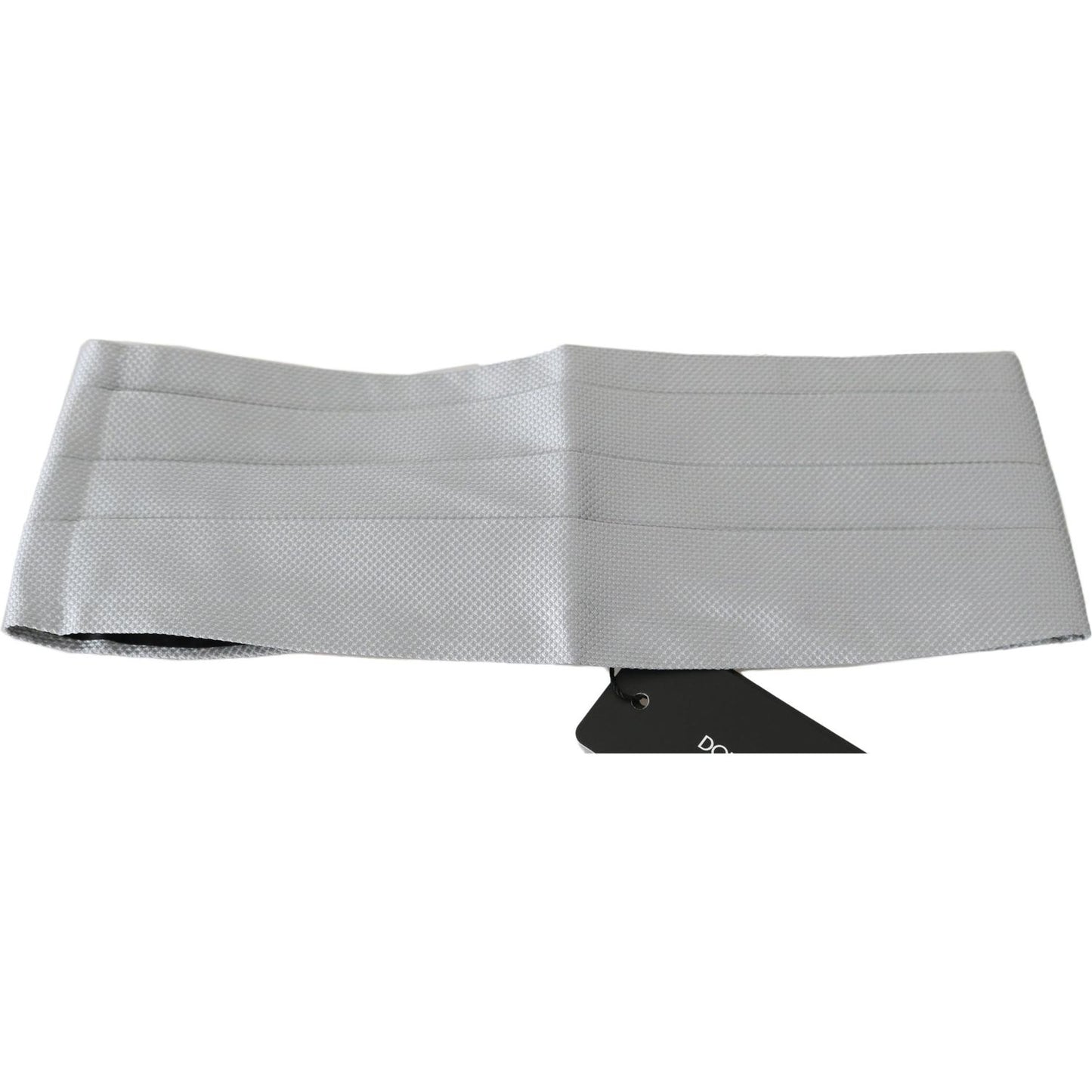Dolce & Gabbana Gray Men Waist Belt 100% Silk Cummerbund BEL60450-46