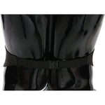 Dolce & Gabbana Black Dotted Waist Belt Silk Cummerbund BEL60459-50