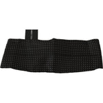 Dolce & Gabbana Black Dotted Waist Belt Silk Cummerbund BEL60459-50