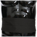 Dolce & Gabbana Black Dotted Waist Belt Silk Cummerbund BEL60459-50