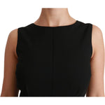 Dolce & Gabbana Black Sheath Stretch Formal Dress DR2165-48