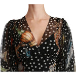 Dolce & Gabbana Black Sea Fish Sicily A-line Shift Dress DR2540-42
