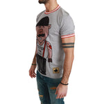 Dolce & Gabbana Gray Cotton Top 2019 Year of the Pig T-shirt TSH4557-44