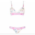 Moschino White My Little Pony Bra Briefs Set Two Piece Bikini TSH5090-38