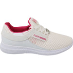 Philipp Plein White Pink Polyester Becky Sneakers Shoes LA7173-37