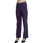 BENCIVENGA Purple High Waist Straight Dress Trouser Pants PAN71346-42