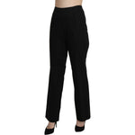 BENCIVENGA Black High Waist Straight Dress Trouser Pants PAN71360-48