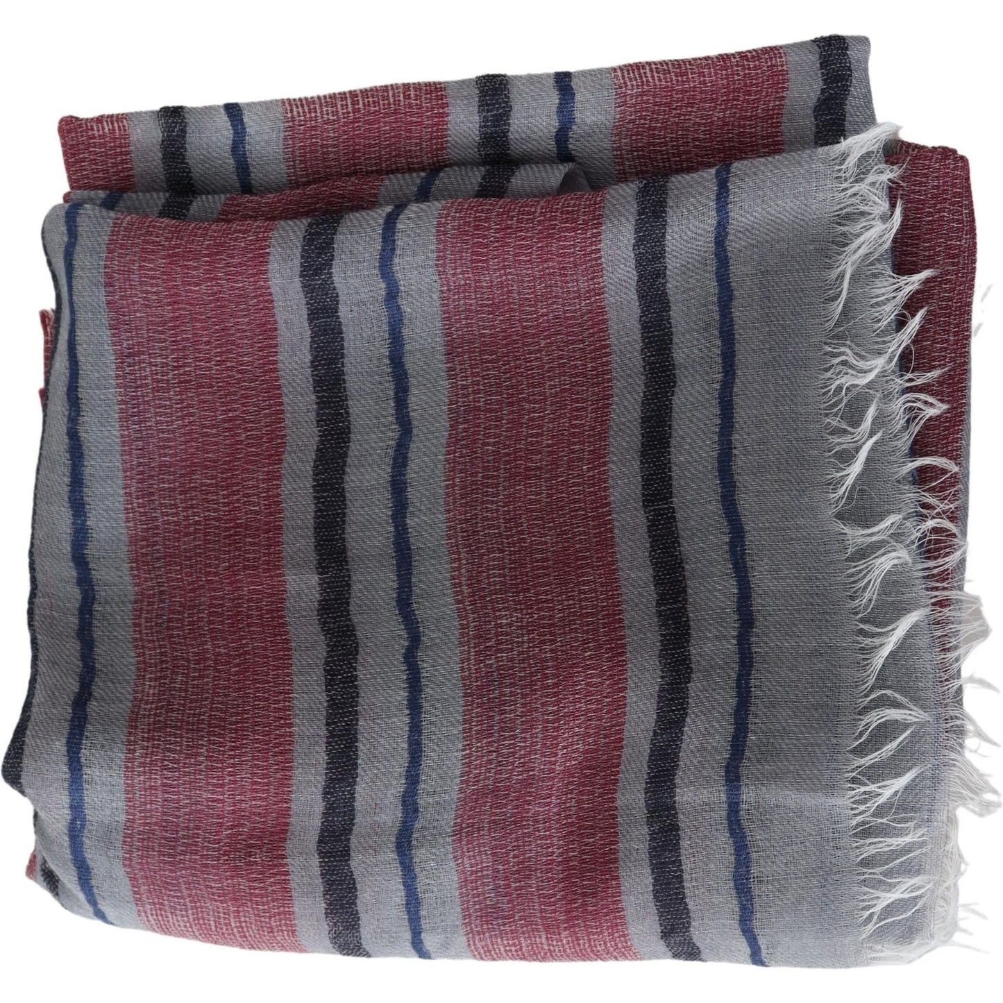 Missoni Multicolor Striped Wool Blend Unisex Neck Wrap Scarf MS1914