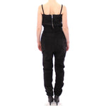 La Maison du Couturier Black Leather Jumpsuit GSS10365-2