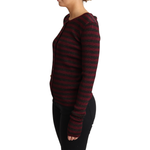 Dolce & Gabbana Black Red Striped Viscose Cardigan Sweater TSH5774-38