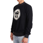 Dolce & Gabbana Blue Crown King Cotton Pullover Sweater TSH6326-46