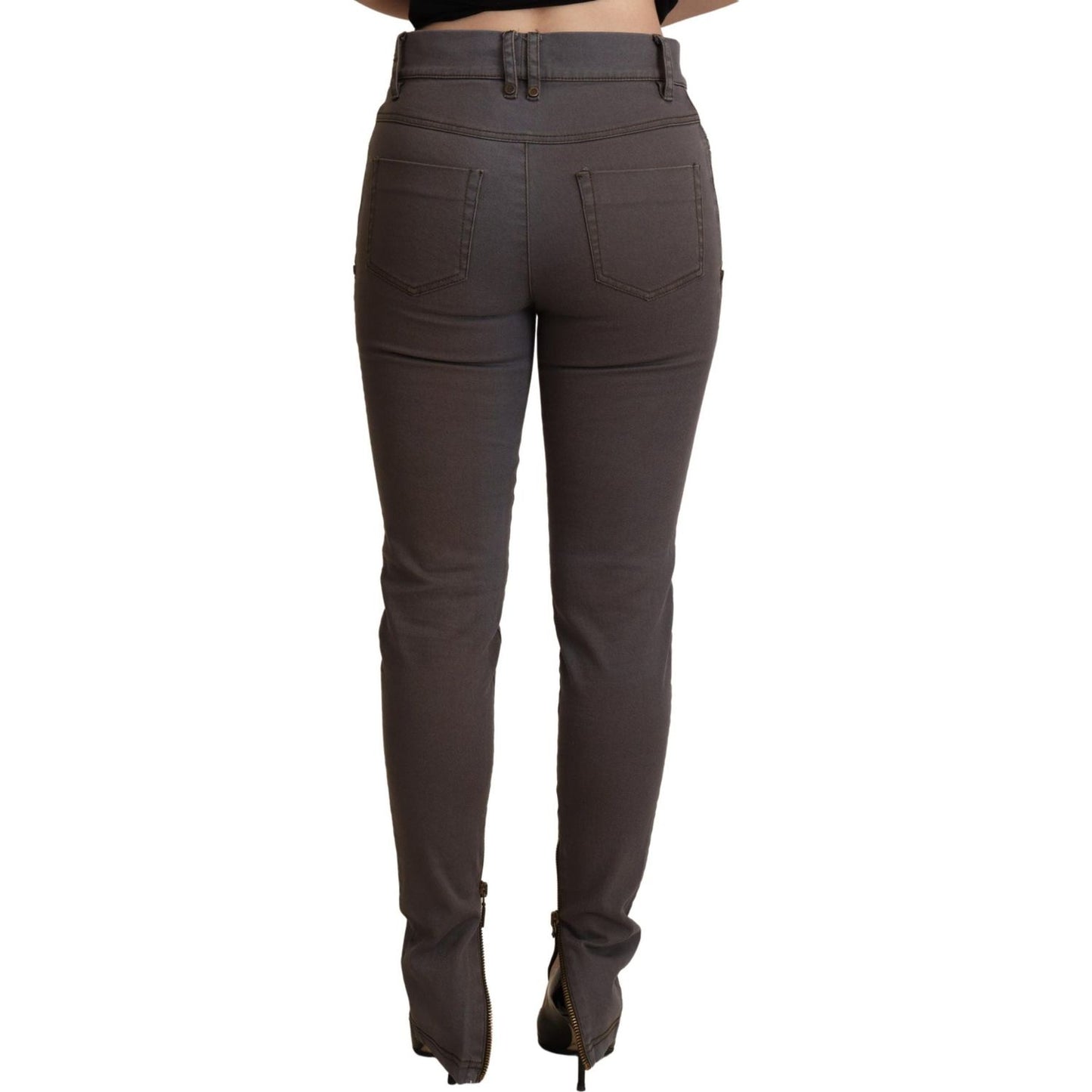 PLEIN SUD Brown Cotton Stretch Skinny Denim Jeans PAN71624 -38