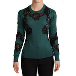 Dolce & Gabbana Green Wool Crewneck Sweater TSH6308 -36