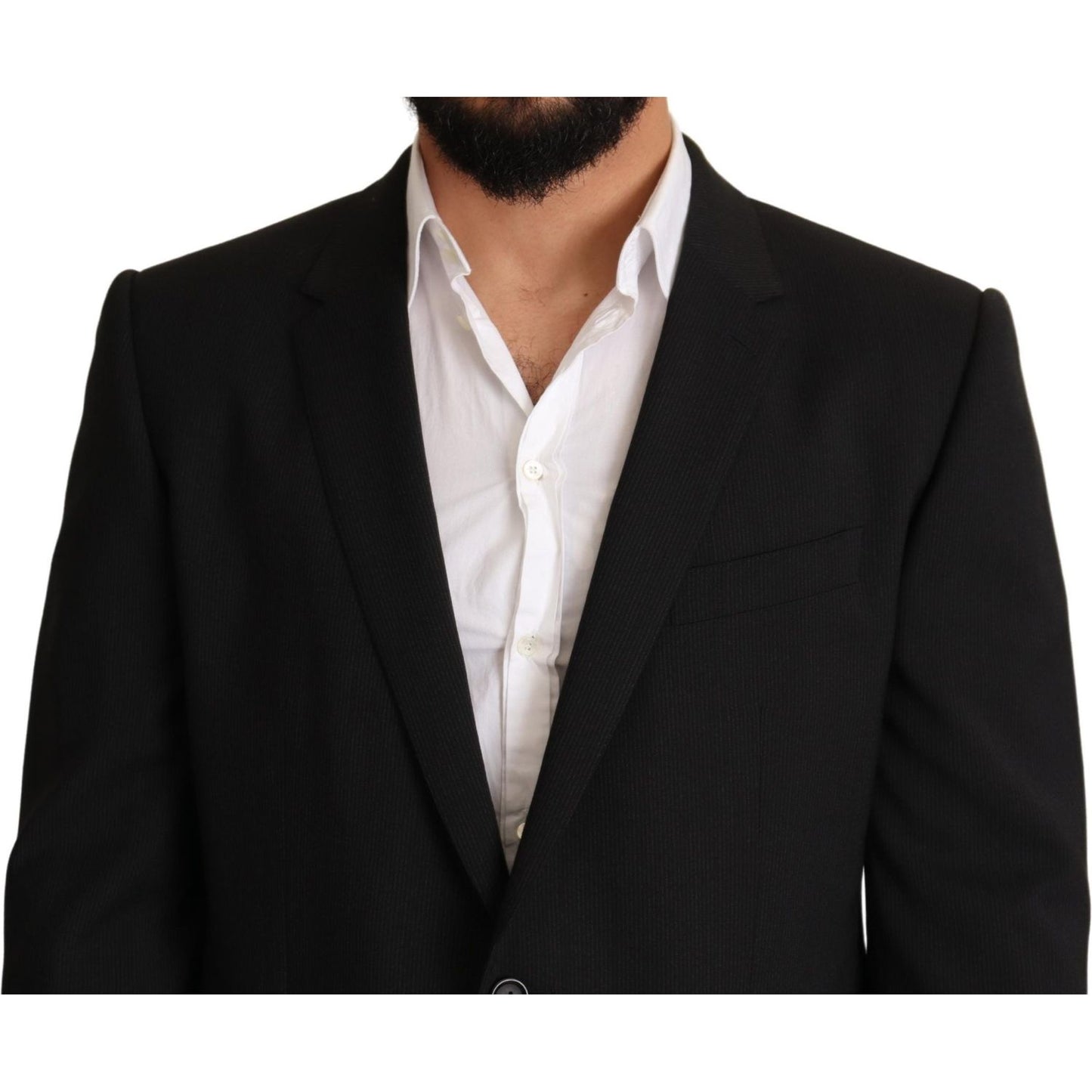 Dolce & Gabbana Black Striped MARTINI Jacket Blazer JKT2857-54