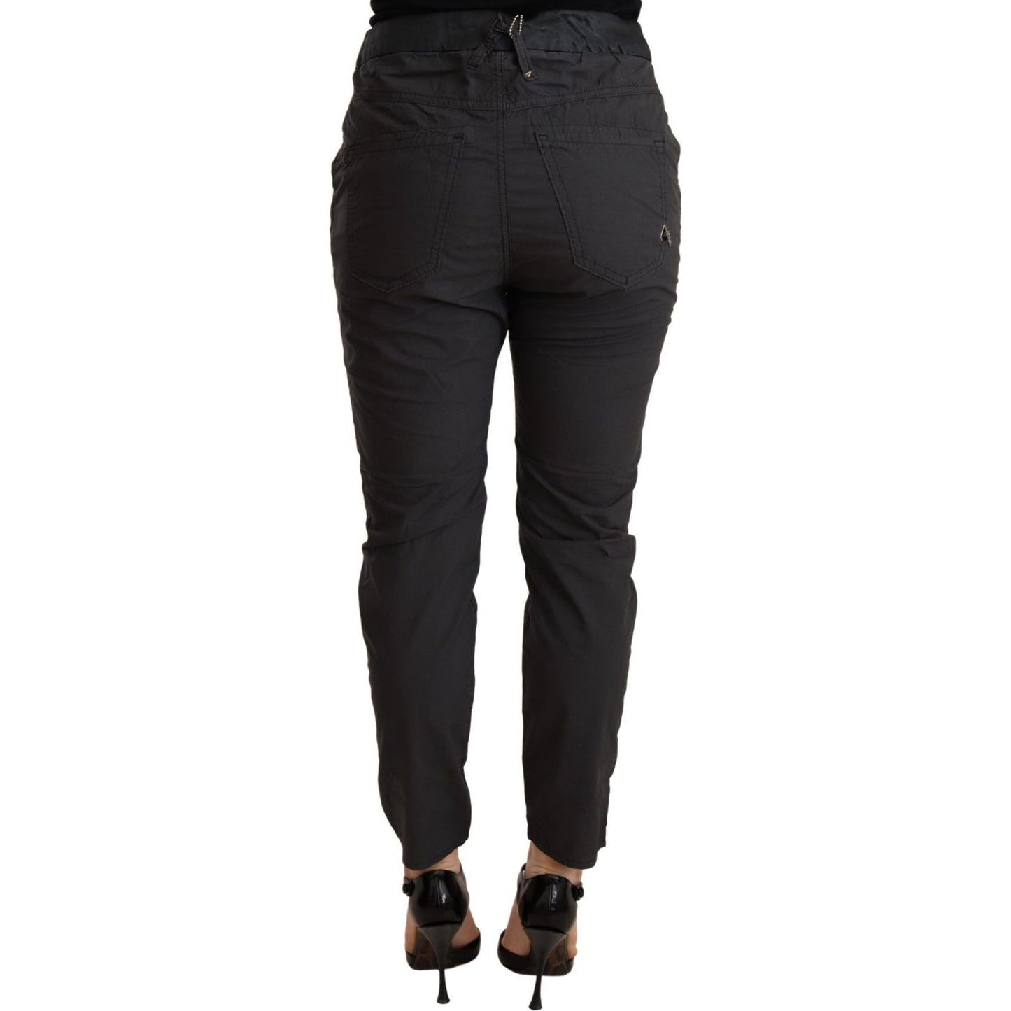 CYCLE Gray Mid Waist Slim Fit Skinny Cotton Trouser PAN71161 -26