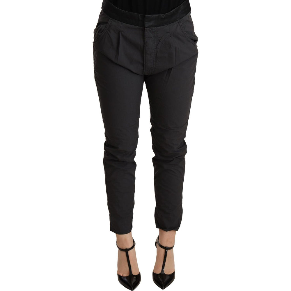 CYCLE Gray Mid Waist Slim Fit Skinny Cotton Trouser PAN71161 -26