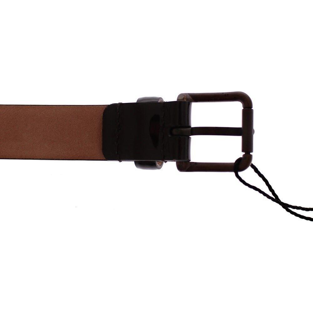 Dolce & Gabbana Brown Leather Logo Belt Cintura Belt GSB10272-90